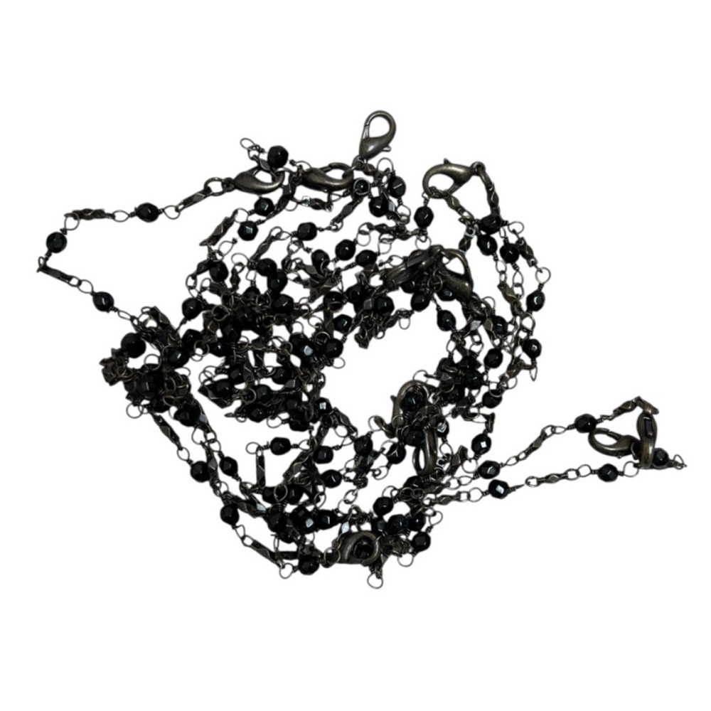 Y2K Express Distressed Bleached Jeans with Beaded Accessory - Picture 11 of 12